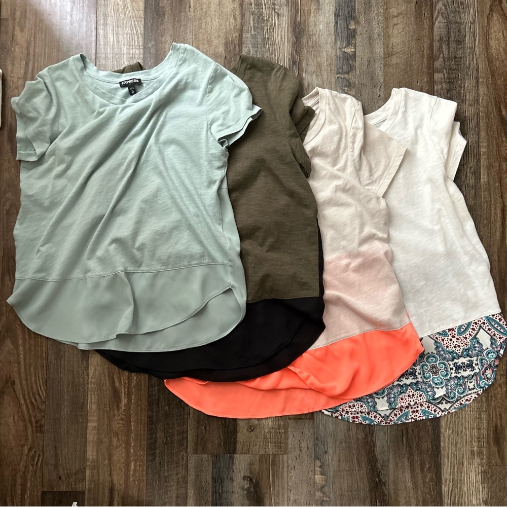 Express Color Block Tees 4